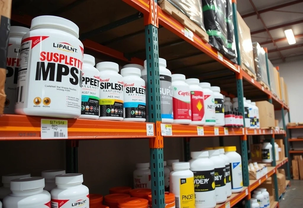 Supplements in warehouse