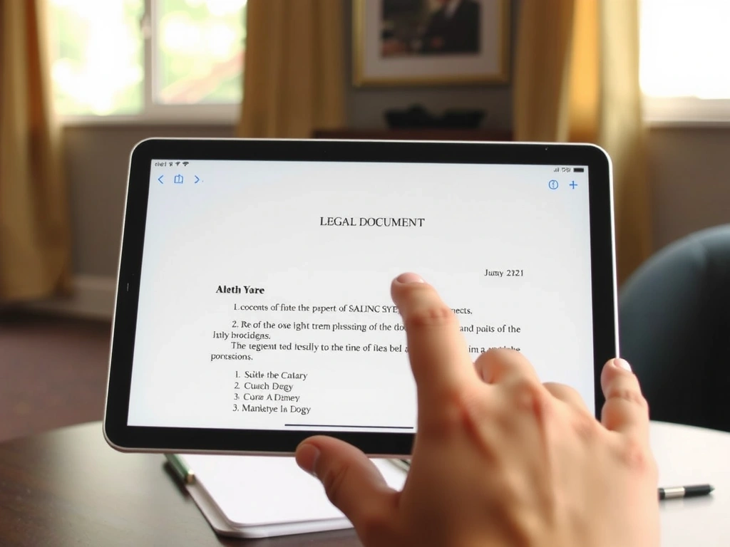 Scrolling digital document